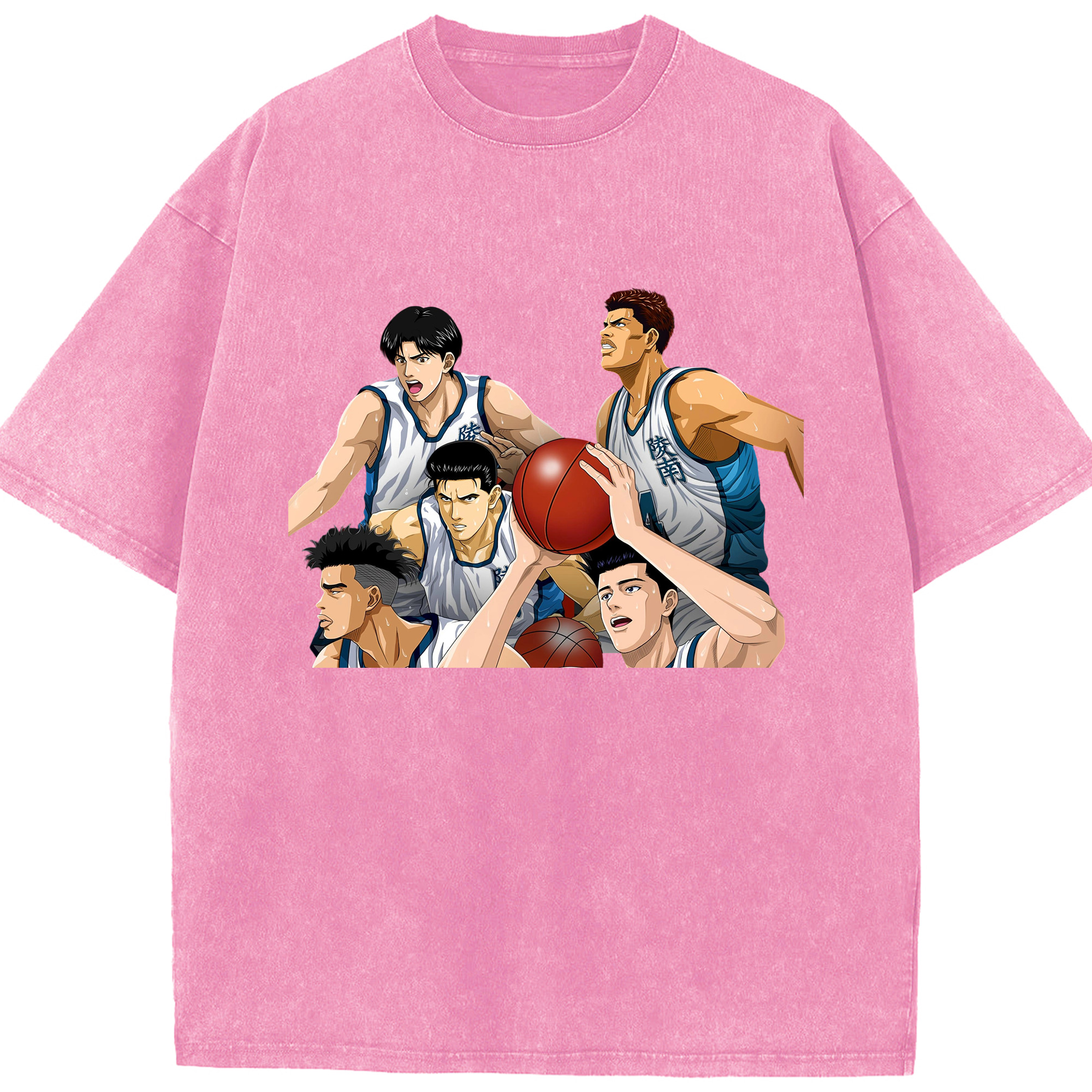 （画像用） SLAM DUNK／スラムダンク 綿100% ヴィンテージ風 半袖Tシャツ（フロントプリント）